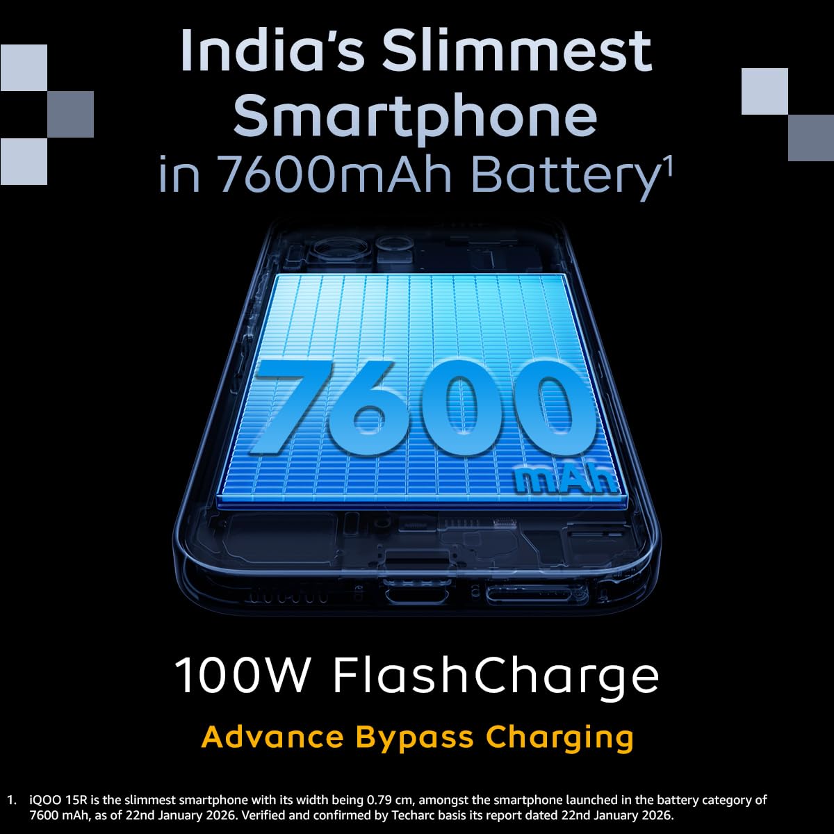 iQOO 15R (Dark Knight, 8GB RAM, 256GB Storage) - Image 3